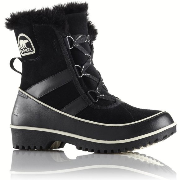 NWOT - Sorel Tivoli II Low Black waterproof snow boots Sz. 8 (fit like 7.5!) - Picture 1 of 14